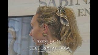 Sabina Savage 42x42cm Silk Twill Scarf: How to tie The Ponytail Knot