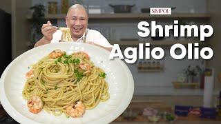 Shrimp Aglio Olio Recipe perfect for holiday season! | Chef Tatung