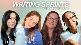 write with us! ️ live writing sprints with Ari, Amina & Emily