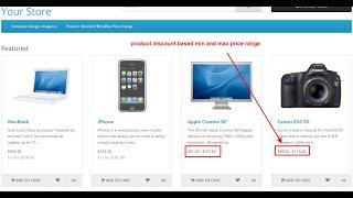 Product Discount Min Max Price Range - OpencartTools