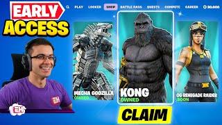 New Godzilla and Kong skin in Fortnite!