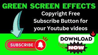 Subscribe button Free Download || Green Screen Effect || 3D Animation || 2023
