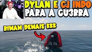 DYLAN E CJ INDO PARA A GU3RRA, OS MAIORES RIMADORES DO CDA KKKK