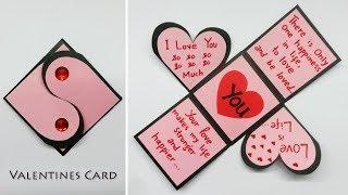 Valentines Day Cards | Valentine Cards Handmade Easy | Love Greeting Cards Latest Design Handmade