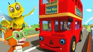 колеса в автобусе | мультики для детей | Wheels On The Bus | Super Kids Network Russia