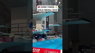 Another superb performance by CHEN YIWENThis is the #Diving World Cup Super Final 2024