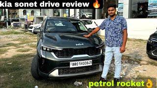 all new kia sonet htx drive review - iss car me toh tarzan Wale features hai || petrol ki rocket