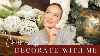 Christmas Decorate With Me 2022 || Christmas Living Room & Entryway Decor