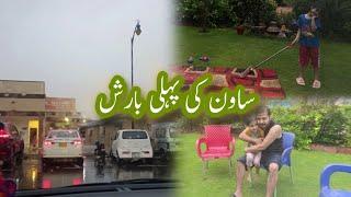 Monsoon Ke Pehli Heavy Rain | Sath Kaam Kaam Kaam | Nayab Nasir