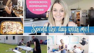 Homeschool DITL | Spend the Day with Me! | Day in the Life | Homemaking, Homeschool & More!