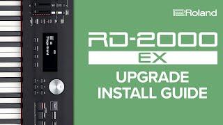 Roland RD-2000 EX Upgrade Install Guide