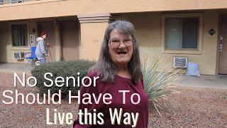 SHOCKING Look Inside Senior Living for the Poor Cheap Motel Apartment Tour