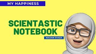 MY HAPPINESS | SCIENTASTIC NOTEBOOK, INSIDE THE NOTEBOOK, MAKING QR CODE LABELS