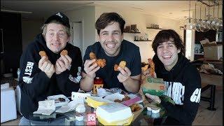 CHICKEN TENDER MUKBANG ft DAVID DOBRIK AND JASON NASH!!