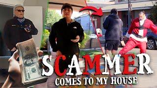 SCAMMER CAME TO MY HOUSE TO ROB ME [INSTANT REGRET]