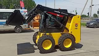 Краткий обзор мини погрузчика Lonking CDM308 с двигателем KUBOTA