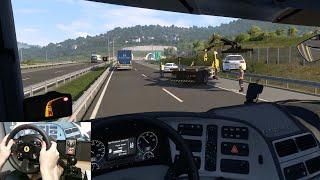 La Primera Vez Que Veo Una Grúa Retirando Un Coche Accidentado | #16 ETS2 Euro Tour