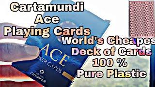 Cartamundi Ace Playing Cards Review |World Most Cheapest Poker Size Playing Cards Trailer/Demo | ️