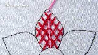 Creative Hand Embroidery Most Beautiful Flower Embroidery Design Needle Work Idea With Easy Tutorial