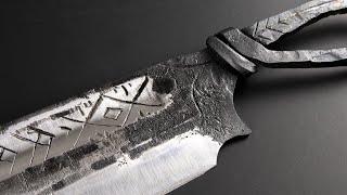 Forging a Blacksmith Knife from 5160 | Knife Making