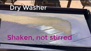 Dry Washing for Gold using a Shaker Table -- Dry Shaking Experiments for Gold Concentration