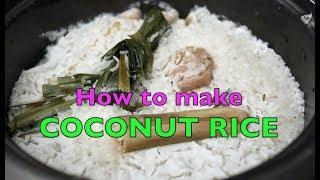 How to make Nasi Lemak Rice in a Rice Cooker | Coconut Rice | Recipe In Description