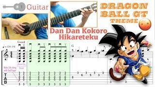 Dan Dan Kokoro Hikareteku / Dragon Ball GT theme (Guitar) [Notation + TAB]