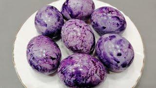 How to dye Easter eggs without dyes.