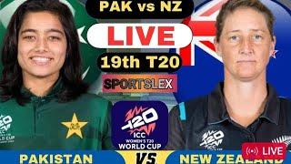 Live Pakistan Womens vs Newzealand Womens T20 World Cup Match-19 | Pakw vs Nzw Live Cricket Match