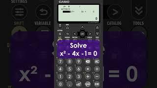 Solving A Quadratic Equation On A Casio fx-991CW Classwiz Calculator  #casiocalculator