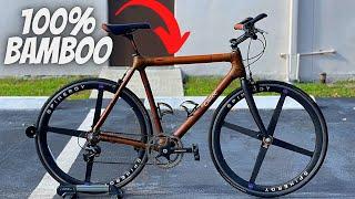 THIS BICYCLE IS 100% MADE FROM BAMBOO!! (CALFEE BAMBOO BIKE)