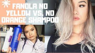 Fanola NO YELLOW SHAMPOO VS. NO ORANGE Review! Get rid of brassy hair!