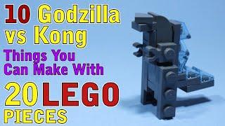 10 Godzilla vs Kong things you can make with 20 Lego Pieces