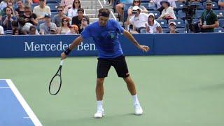 Roger Federer Slice Backhand Slow Motion 2019