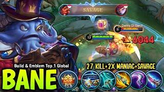 27 KILL + SAVAGE!! BANE NEW BRUTAL DAMAGE IS HERE  (MUST TRY) - BUILD TOP 1 GLOBAL BANE