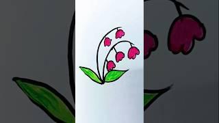 Very easy flower painting and drawing ideas #art #painting #shorts (1085)