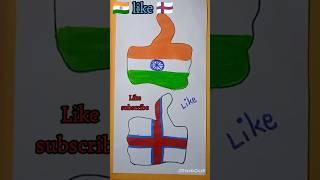 IndiaFaroe Island Flag drawing #drawing #art #viral alternative counties flag