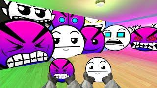 Saving AngryFace And GhostFace From Geometry Dash Emoji "HOUSE IN THE FREEDOM" Nextbot Gmod