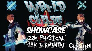 Childe Hybrid (Physical+Elemental) Showcase | Build/Guide | Genshin Impact