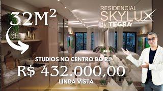 Conheça o Skylux da Tegra no Centro do RJ - Studios pronto para morar