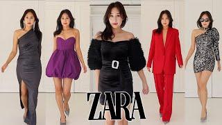 What To Wear For Holiday Parties? ZARA HAUL *party edition!