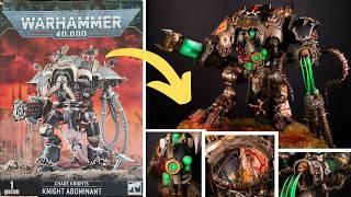 You should IGNORE the build instructions for your Warhammer! Chaos Knight kitbash!
