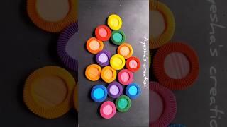 DIY wall hanging using rubber band  #shorts #homedecor #diy #youtubeshorts #craft #creative