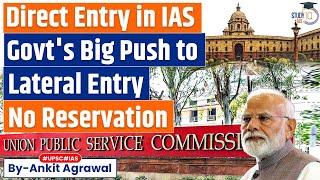 Modi govt's biggest push to lateral entry: UPSC advertises 45 posts across ministries | UPSC