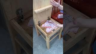 Ghế bàn ăn có ngăn giấu tiền #ghebanan #hidemoney #diy #noithatthongminh #viralvideo