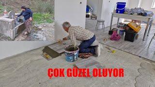 FAYANSLARIMIZ BİTMEK ÜZERE AZ KALDI ÇOK GÜZEL OLDU HATİCE HANIM BEĞENDİ