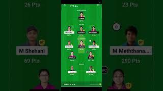 SL- W vs UAE W Dream Team Today match #dream11 #team #viral #trending #winning #shorts #slw #uae