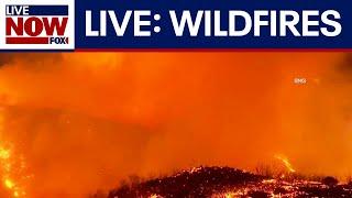 LIVE CAMERAS: LA Wildfire in California, Palisades evacuated, Eaton fire, Hurst fire erupts