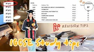 IGCSE study tips + revision tips | How I got A*s for my IGCSE and how you can too!