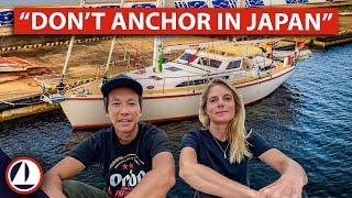 Why did this Couple avoid anchoring while Cruising Japan! #cruisingjapan #japantravel #traveltips